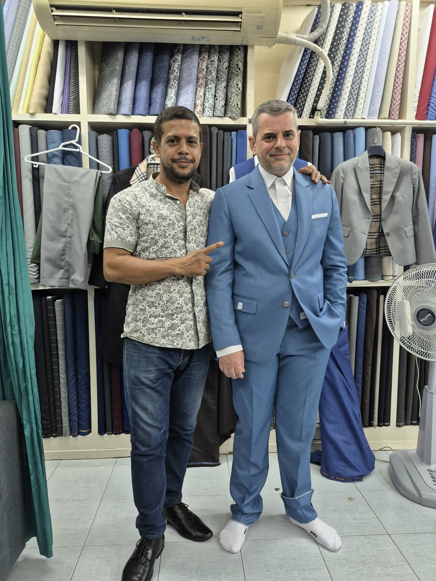 Master tailor at work