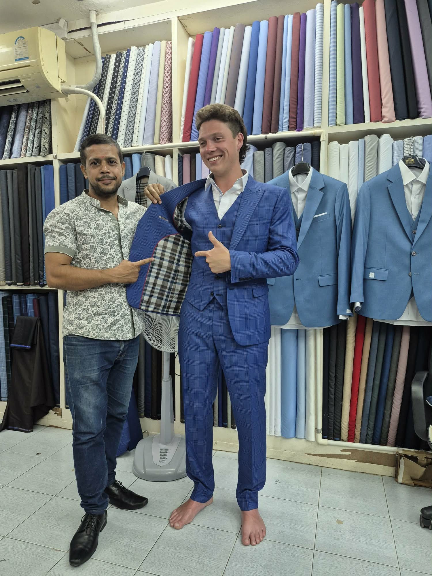 Premium fabric and suit craftsmanship